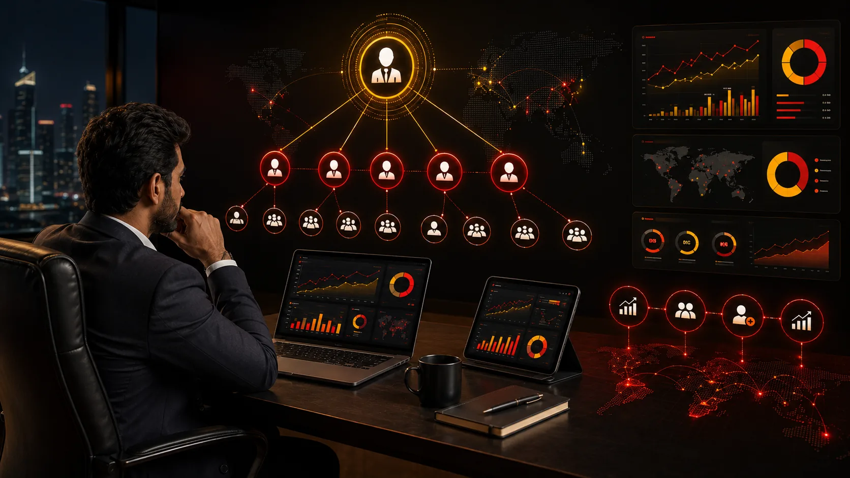 Master Agent network
